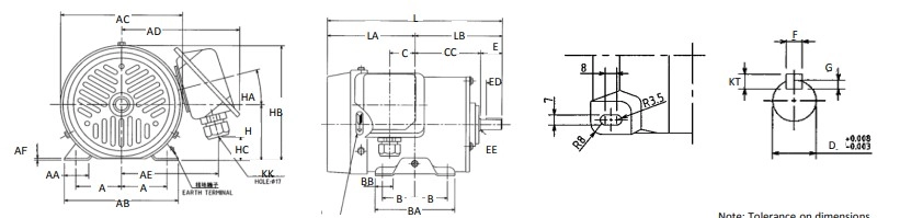 MITSUBISHI SF-Q Series มอเตอร์ไฟฟ้า